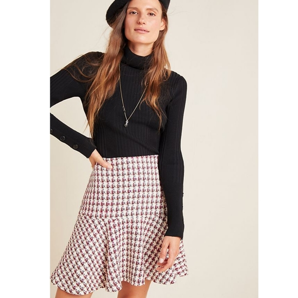 Anthropologie Dresses & Skirts - Anthropologie Maeve Bobbie Plaid Flounced Skirt
